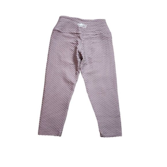 Booty By BraBants One Size Croco Capri Leggings in Dusty Lilac - Picture 2 of 7
